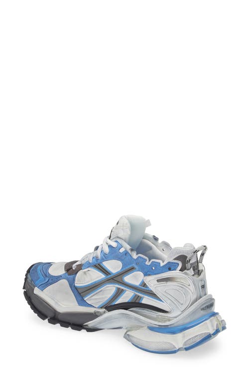 Shop Balenciaga Runner Sneaker In Blue/white/grey