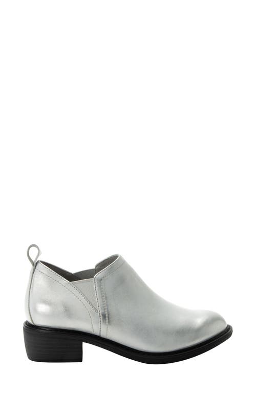 Alegria By Pg Lite Merle Ankle Bootie In Silver White