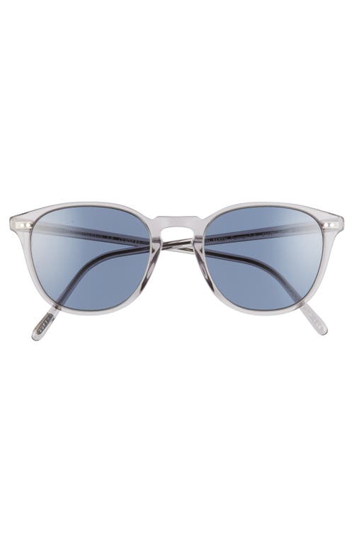 Oliver Peoples Forman L.a. 51mm Polarized Round Sunglasses In Workman Grey/blue