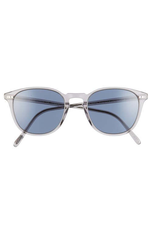 Shop Oliver Peoples Forman L.a. 51mm Polarized Round Sunglasses In Workman Grey/blue