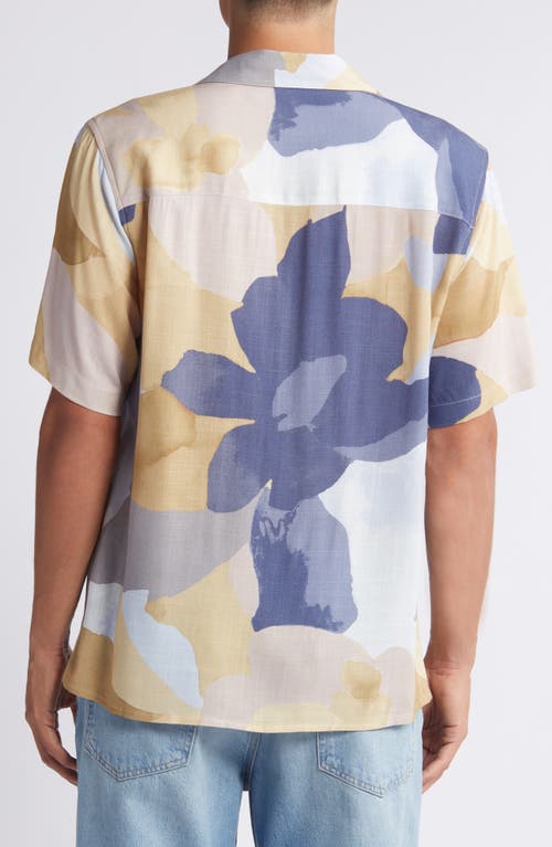 WAX LONDON WAX LONDON ABSTRACT FLORAL CAMP SHIRT 