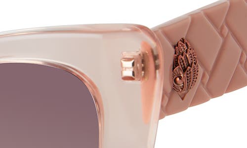 Kurt Geiger London 52mm Gradient Cat Eye Sunglasses In Light Pink/azure Gradient