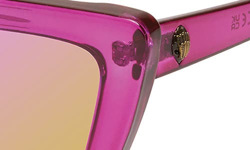 Shop Kurt Geiger London 51mm Cat Eye Sunglasses In Crystal Fuchsia/pink Flash