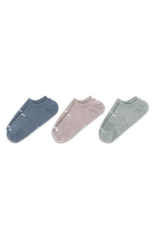 Nike 3-pack Everyday Plus No-show Socks In Gray