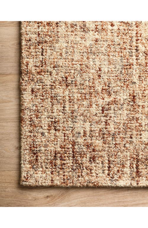 Loloi Harlow Wool Rug In Rust/charcoal