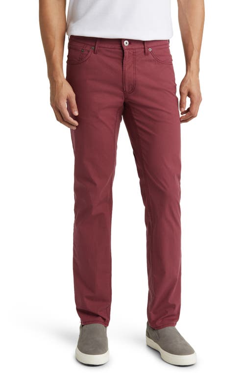 Brax Chuck Slim Fit Five-Pocket Pants in Red