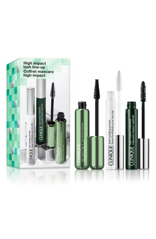 CLINIQUE CLINIQUE HIGH IMPACT LASH LINE-UP 3-PIECE MAKEUP GIFT SET $77 VALUE