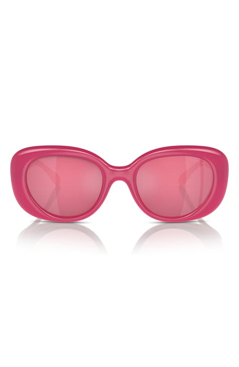 Pink small outlet oval sunglasses