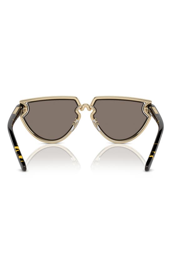 Shop Burberry 61mm Irregular Sunglasses In Light Gold
