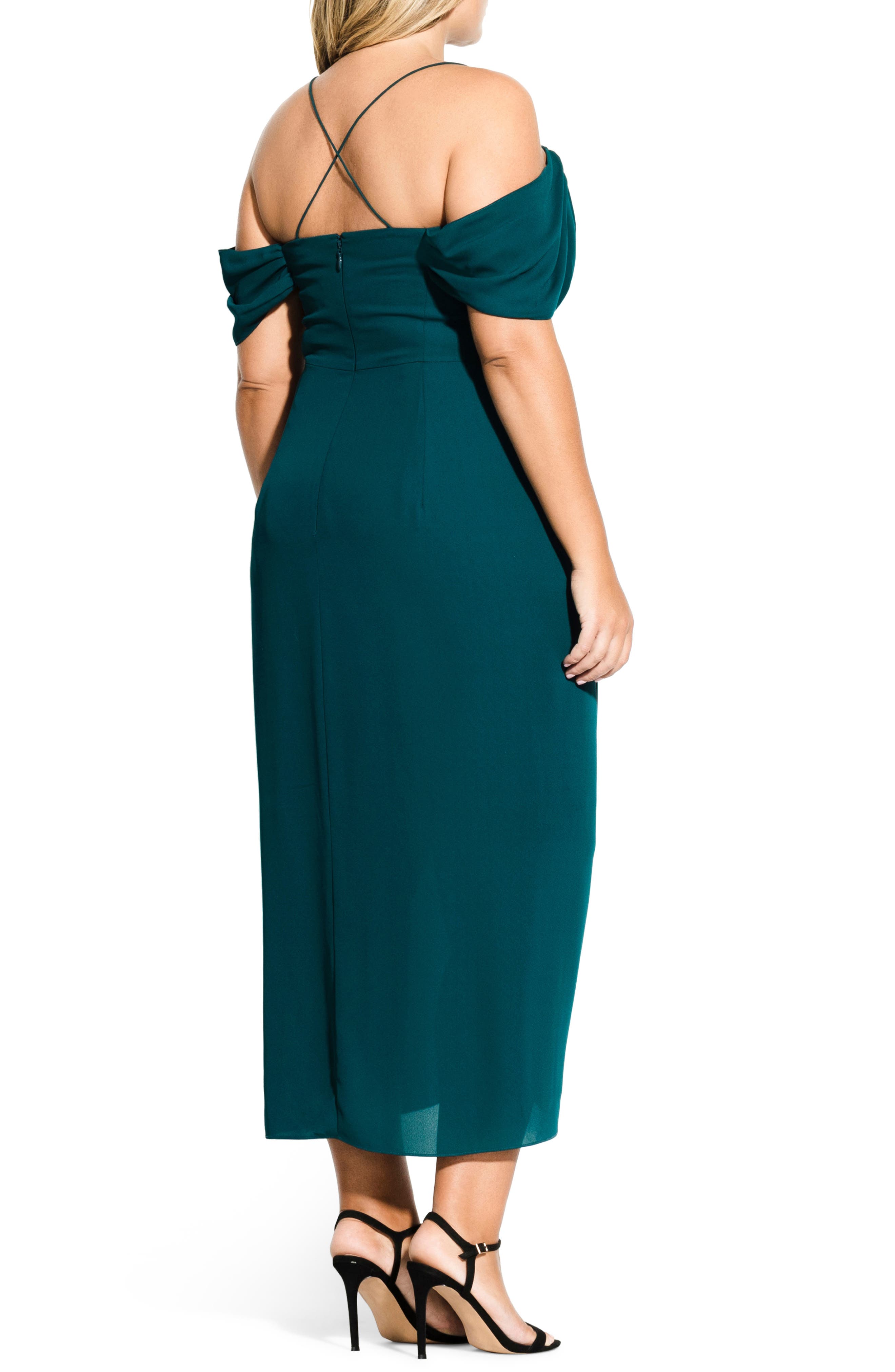 City Chic Entwine Cold Shoulder Maxi Dress Nordstrom Rack