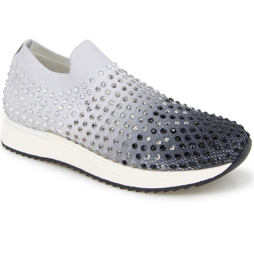 Reaction Kenneth Cole Cameron Jewel Jogger Sneaker In Black Ombre Knit
