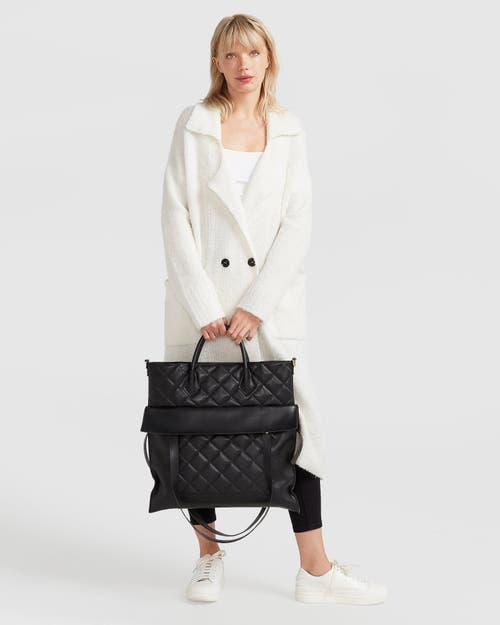Belle & Bloom Born To Run Sustainable Sweater Coat In White