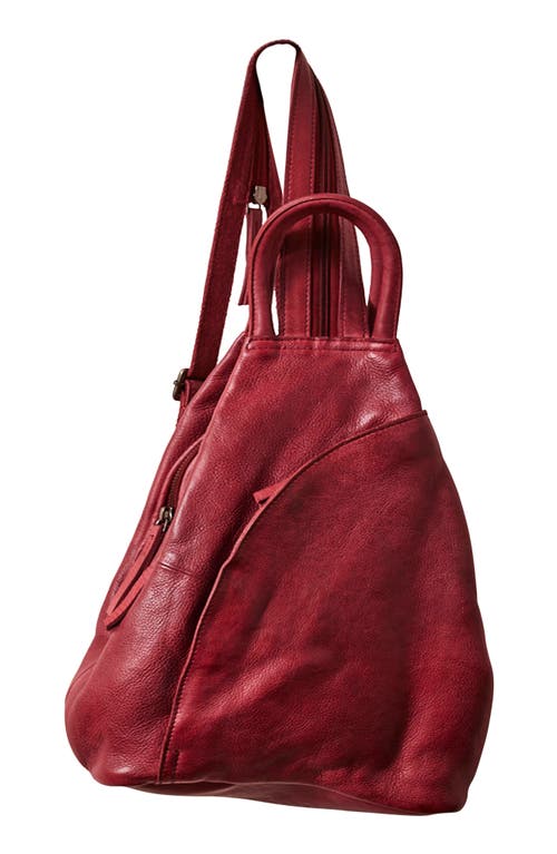Free People We The Free Soho Convertible Leather Backpack In Crimson