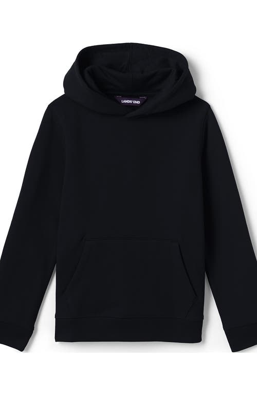 Shop Lands' End School Uniform Kids Hooded Pullover Sweatshirt In Black