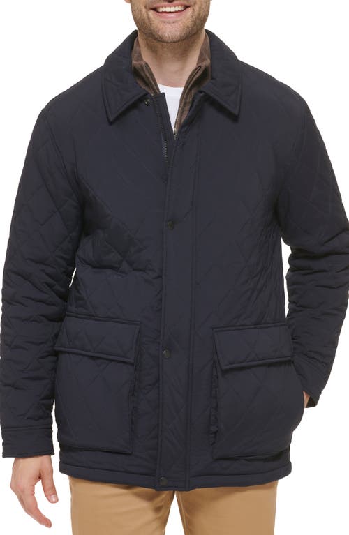 Cole Haan Diamond Quilted Jacket Navy at Nordstrom,