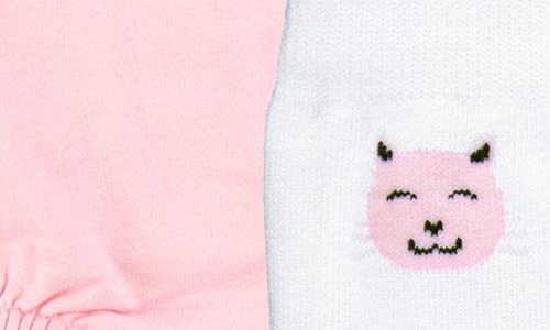 Shop Rufflebutts Sweatshirt Bubble Romper & Cat Leggings Set In Purr-fect Pals