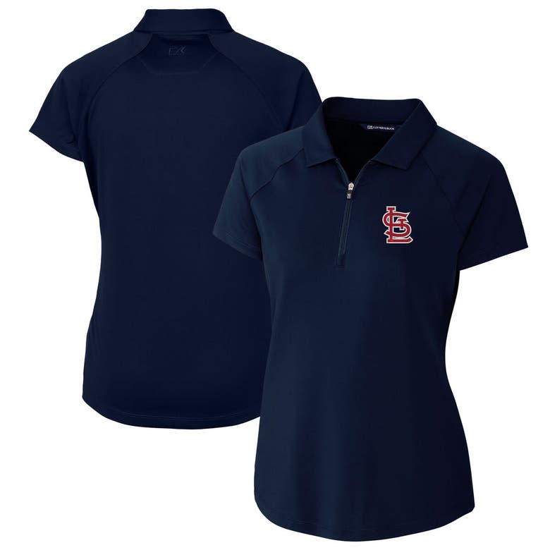Shop Cutter & Buck Navy St. Louis Cardinals Drytec Forge Stretch Polo