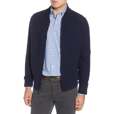 Peter Millar Collection Beaufort Zip Cardigan, Blue/green
