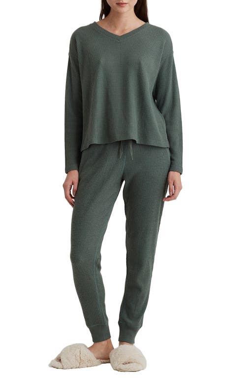 Super Soft Thermal Knit Pajamas in Moss