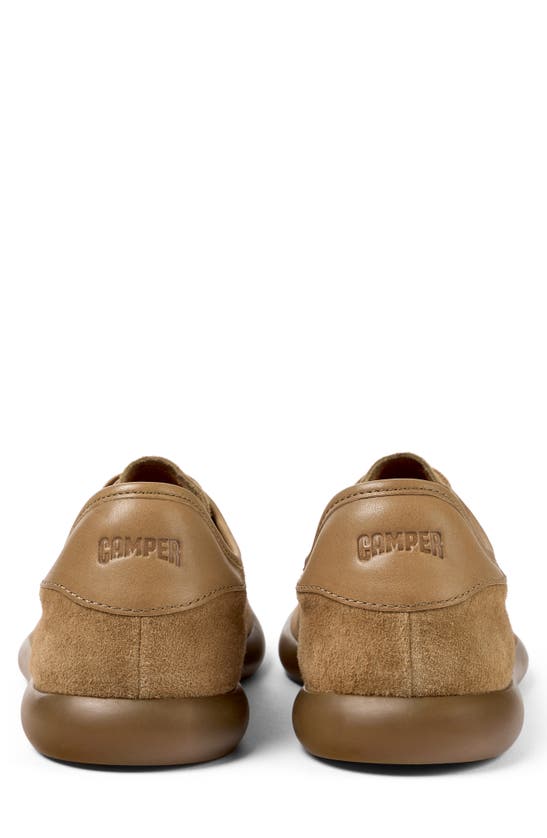 Camper Pelotas Soller Lace-up Suede Sneakers In Medium Brown