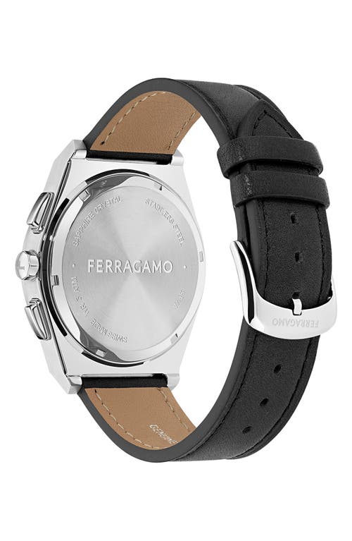 Shop Ferragamo Vega Upper East Bracelet Chronograph Watch, 42mm In Stainless Steel