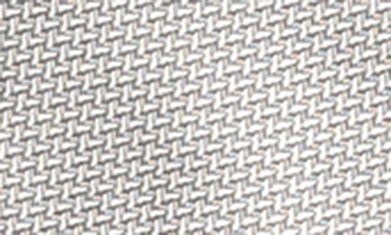 Shop Eton Solid Herringbone Silk Tie In Silver