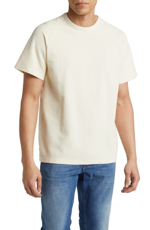 FORET Bend Waffle Knit T-Shirt in Cloud