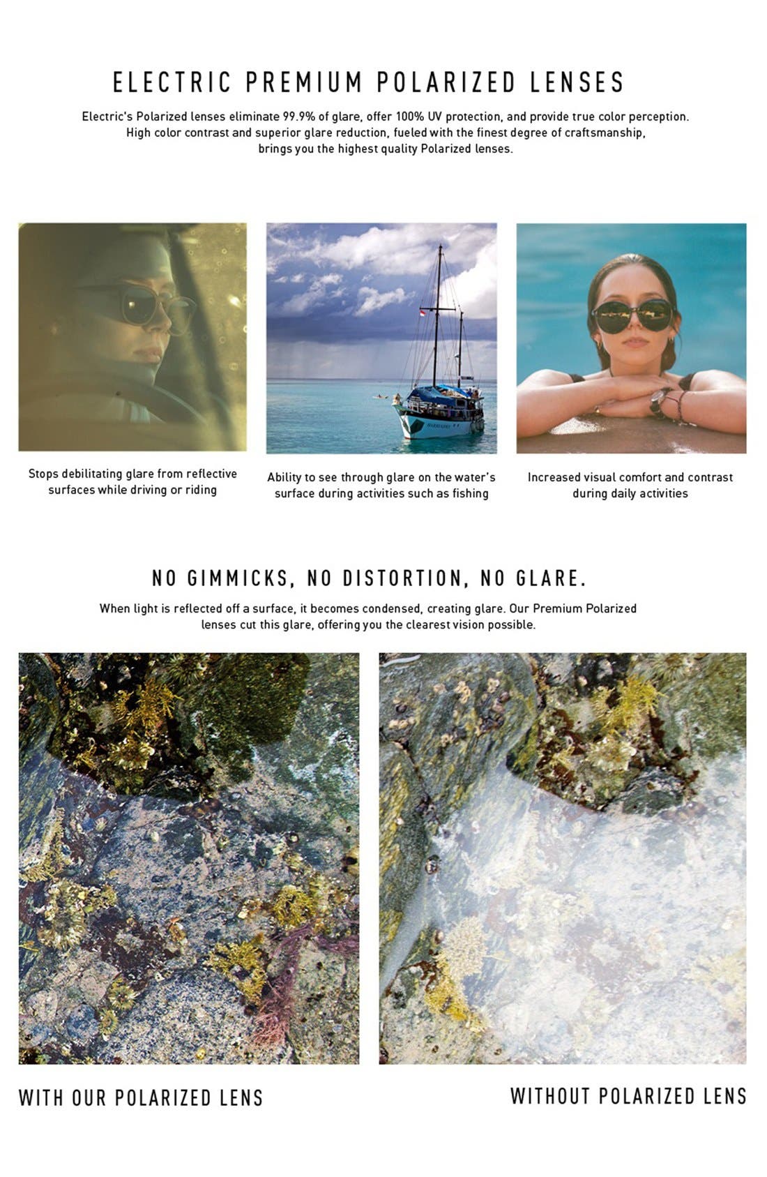 polarized sunglasses see through water