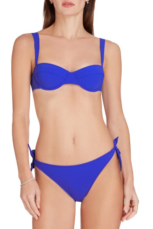 Shop Valimare Milos Side Tie Bikini Bottom In Blue