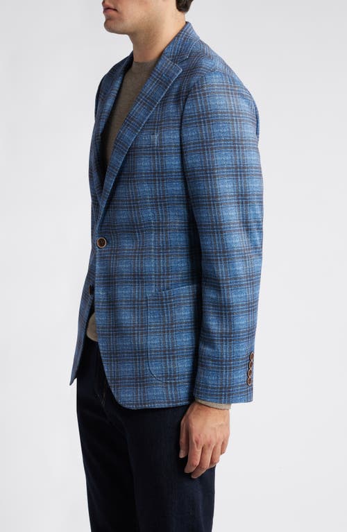 Shop Johnnie-o Plaid Sport Coat In Navy