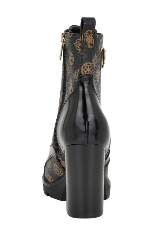 Guess Neadyn Lace-up Bootie In Black 2