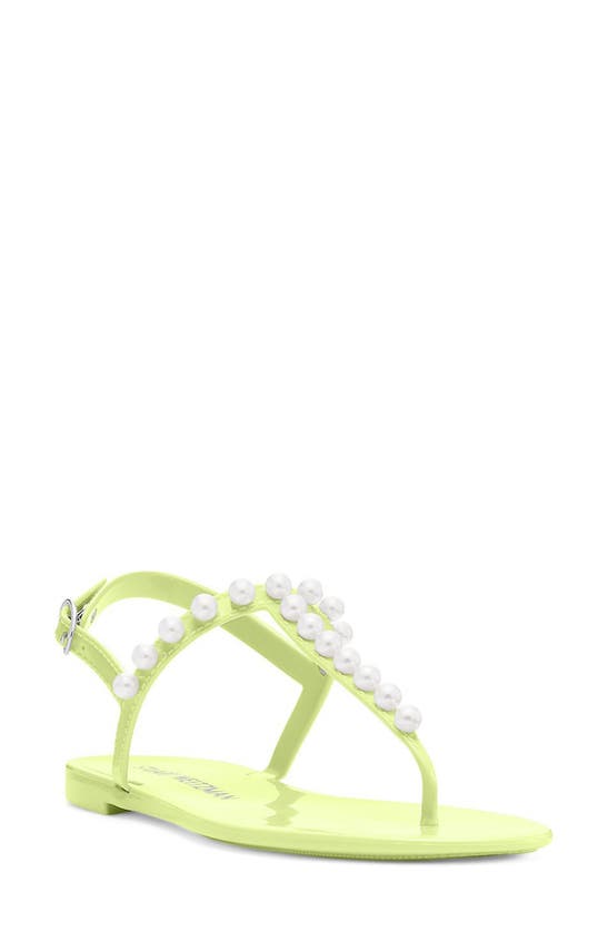 Stuart Weitzman Goldie Jelly Sandal The Sw Outlet In Electric Lime