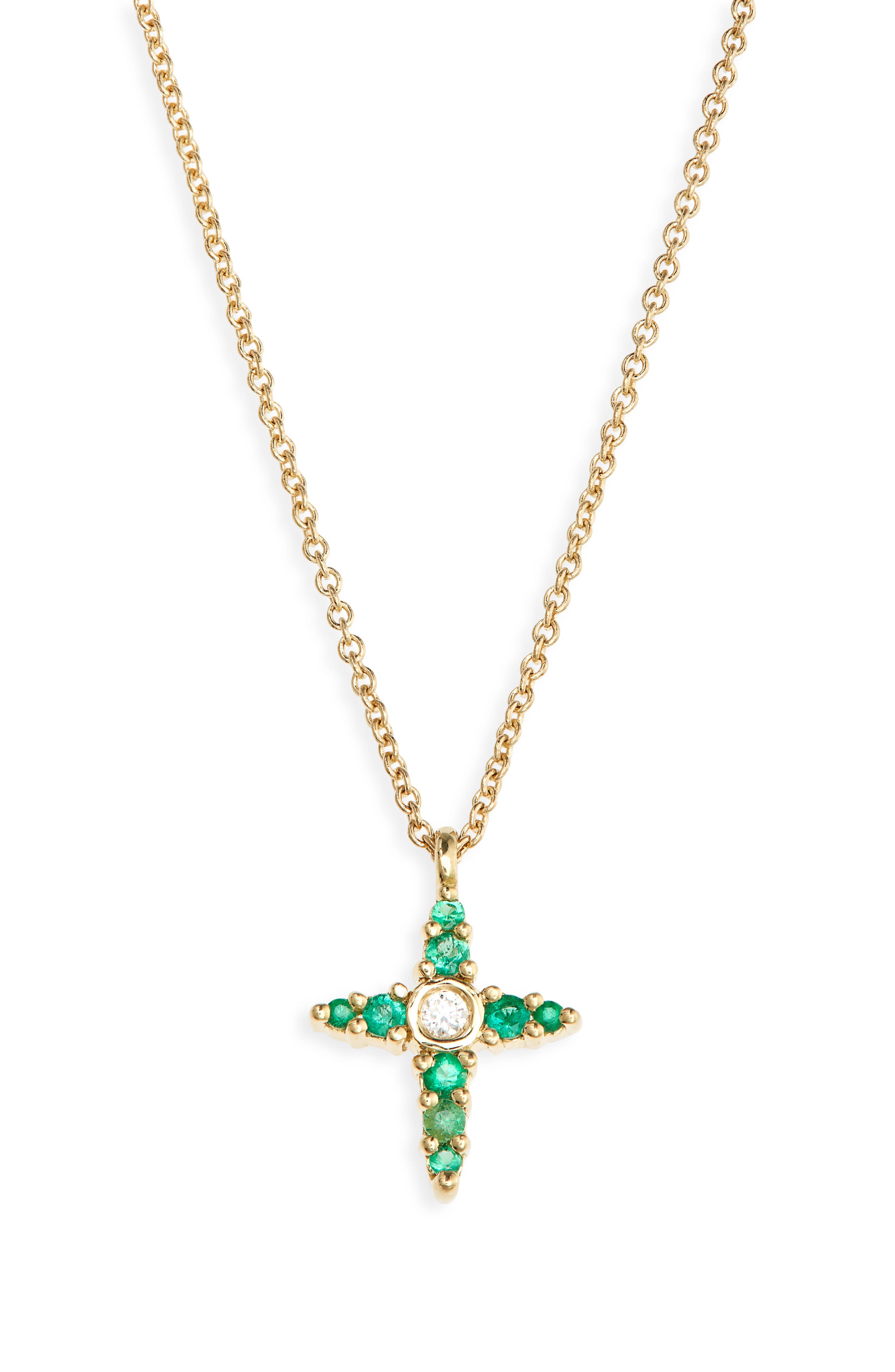 diamond cross necklace nordstrom