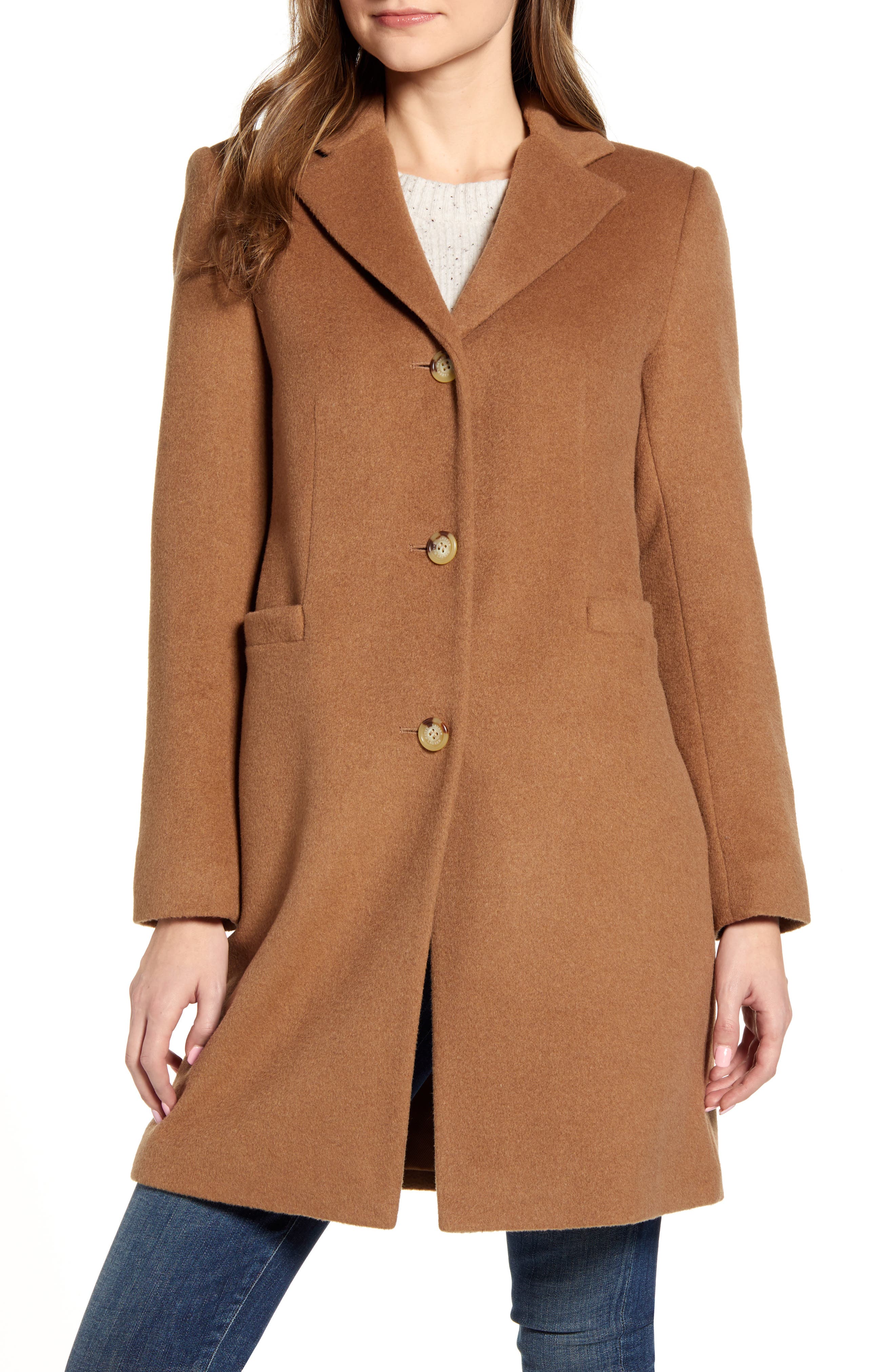 louren wool trench coat camel | www.centroaip.it