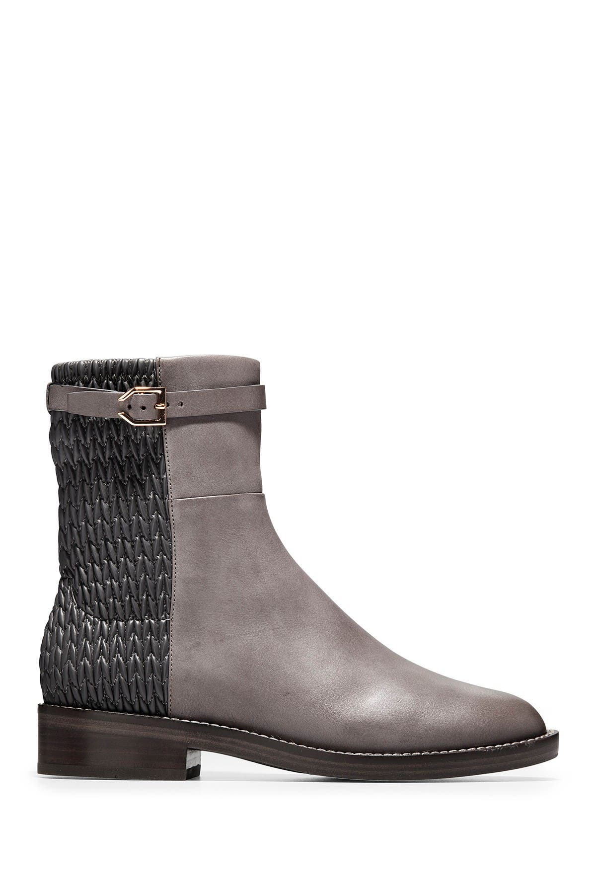 cole haan lexi quilted stretch panel leather boot