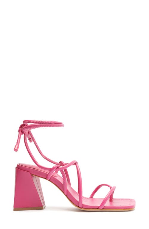 Shop Schutz Fernanca Ankle Wrap Sandal In Hot Pink