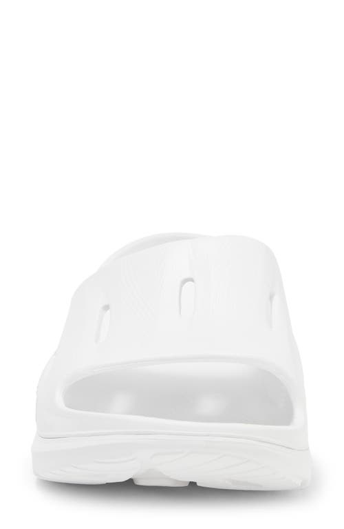 Hoka Womens Ora Recovery Slide 3 In White/white