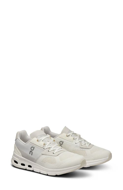 On Cloudrift Sneaker In White/frost