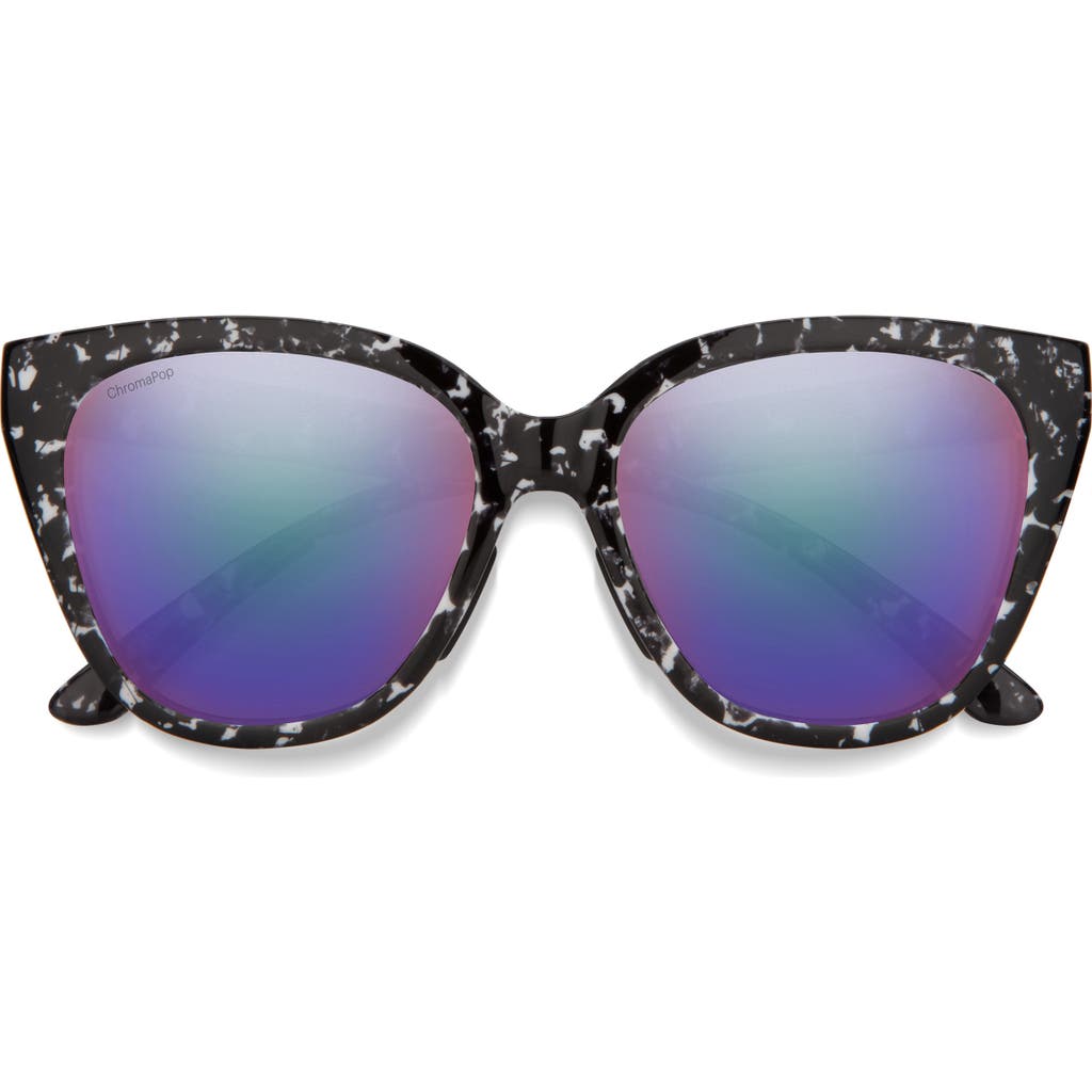 Smith Era 55mm Chromapop™ Polarized Cat Eye Sunglasses In Blue