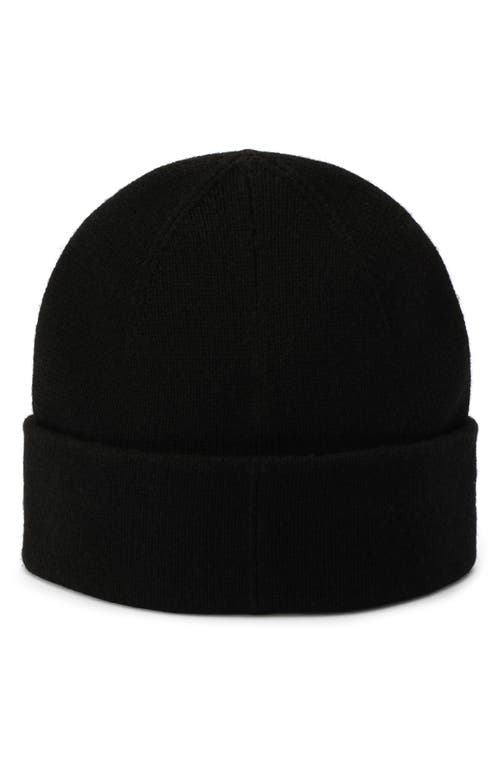 Shop Allsaints Embroidered Logo Beanie In Black