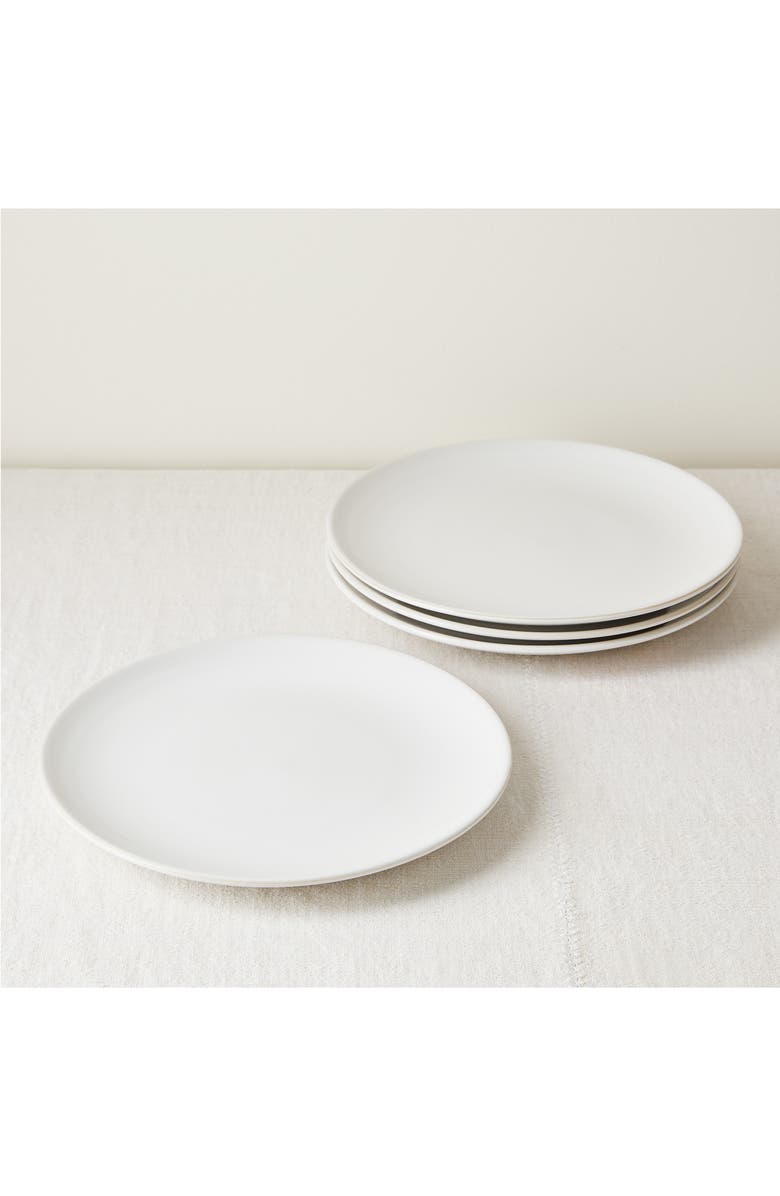FIVE TWO BY FOOD52 Set of 4 Dinner Plates, Main, color, White