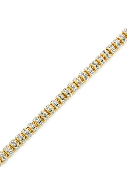 Shop Simona D-c Ice Two-tone Barrel Chain Bracelet