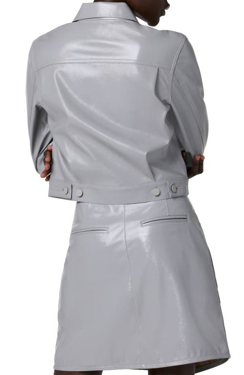 Hudson Lola Shrunken Trucker Jacket In Ultimate Gray