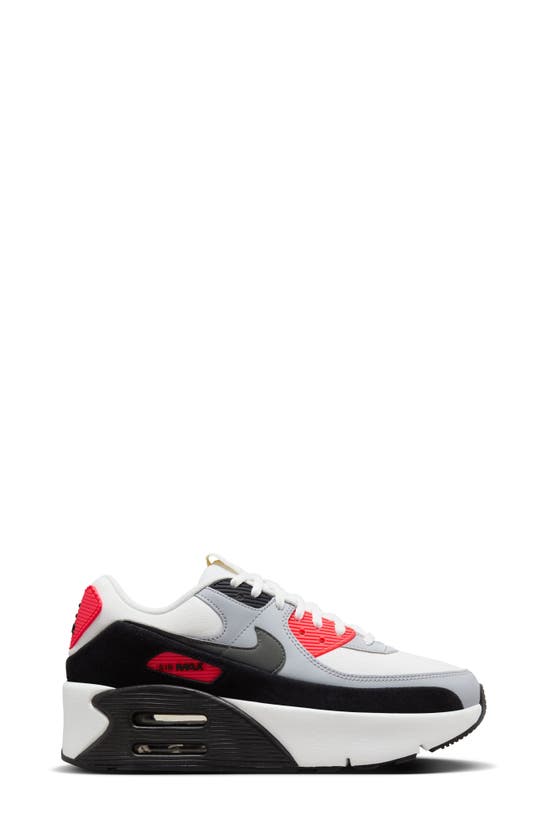Shop Nike Air Max 90 Lv8 Platform Sneaker In Summit White/ Smoke/ Black