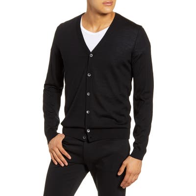 Boss Mardon Slim Fit Cardigan, Black
