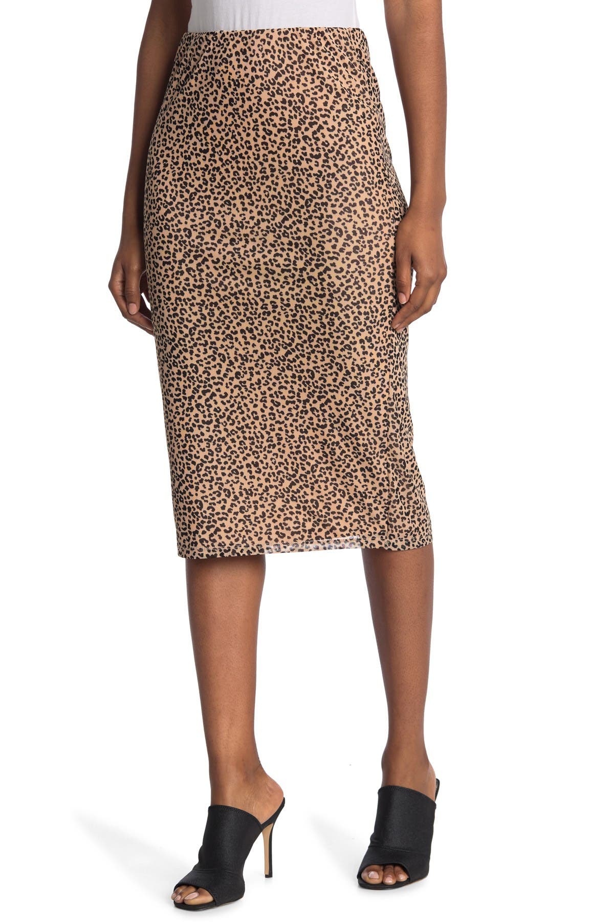 Afrm Lynch Printed Skirt In Light/pastel Brown3