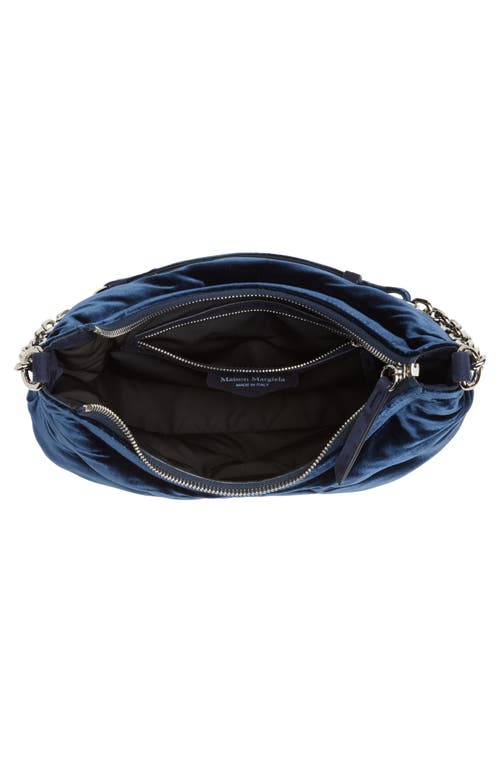 Maison Margiela Small Glam Slam Velvet Hobo Bag In Cosmo