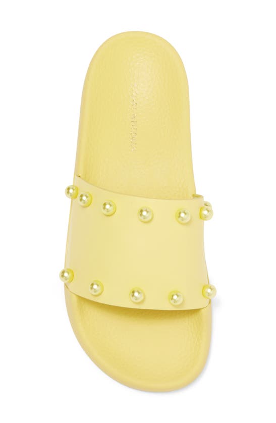 Stuart Weitzman Superstud Pool Slide In Lemon ModeSens