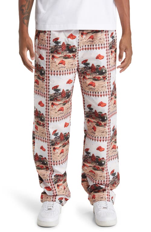 DAILY PAPER Rashid Print Pants in White/Multi Aop