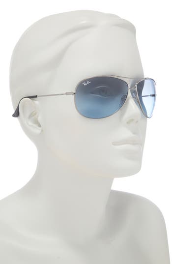 Ray Ban Ray-ban 'bubble Wrap' Aviator Sunglasses In Blue Gradient